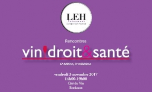 Vin, Droit &amp; Santè: conferenza a Bordeaux, 3 novembre.