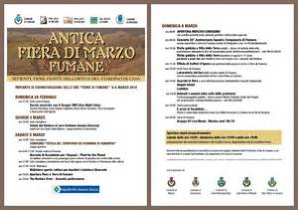 Antica fiera di marzo a Fumane, 5 e 6 marzo 2016.
